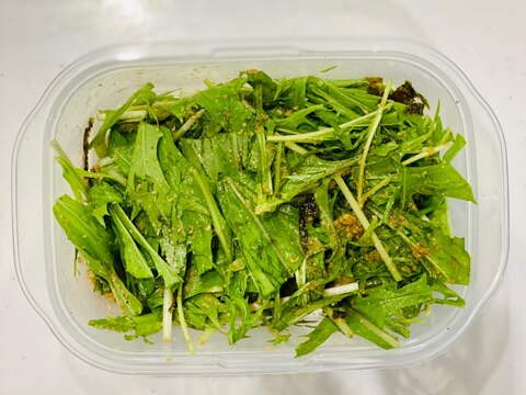 【サラダ弁当】水菜の和風サラダ